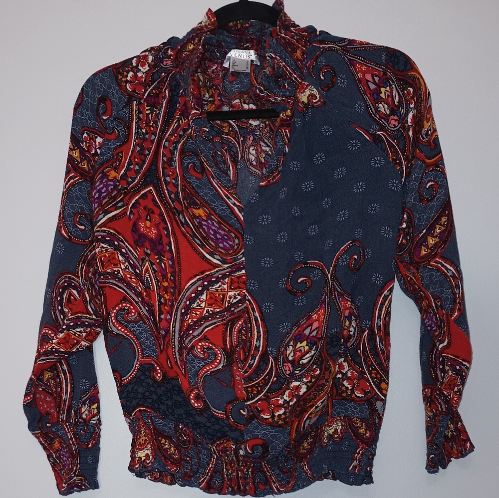 Lascana‎  Paisley Vibrant Colors Blouse S